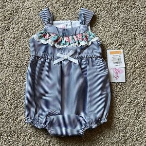 Striped Sleeveless Onesie